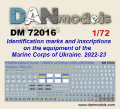 DAN72016, Знаки и надписи на технике морской пехоты ВСУ